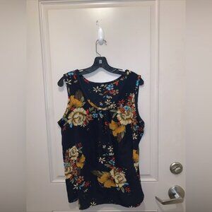Zeagoo Women’s Floral Wide Strap Tank Top Size XL